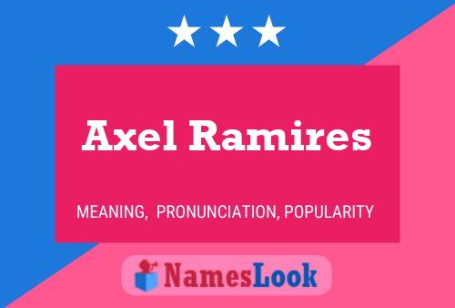 Axel Ramires Namensposter