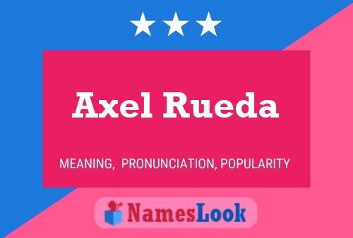 Axel Rueda Namensposter