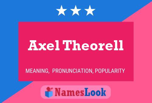 Axel Theorell Namensposter