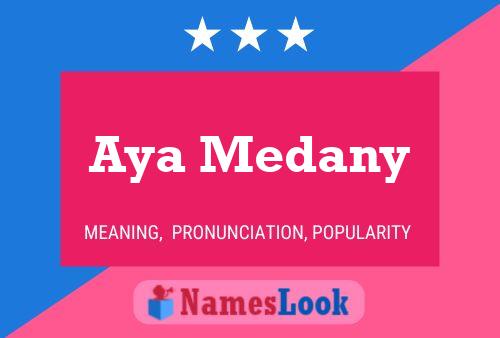 Aya Medany Namensposter