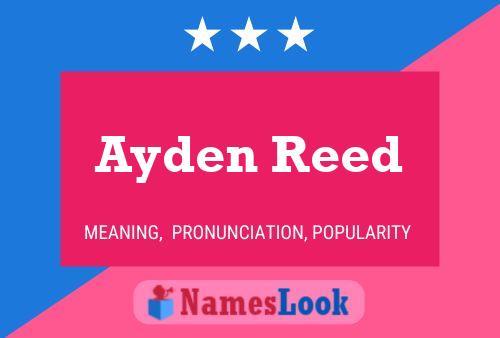 Ayden Reed Namensposter