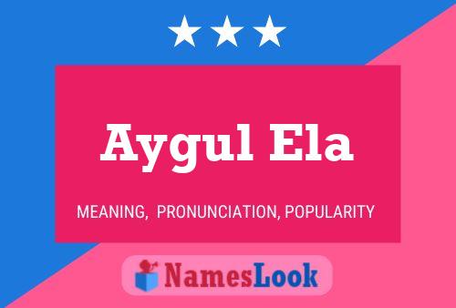 Aygul Ela Namensposter