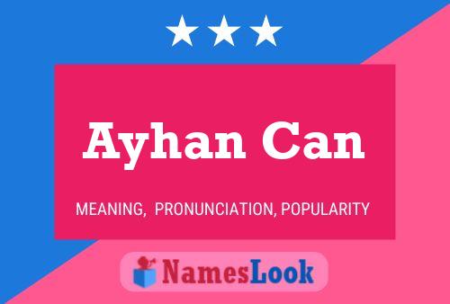 Ayhan Can Namensposter