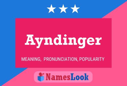 Ayndinger Namensposter