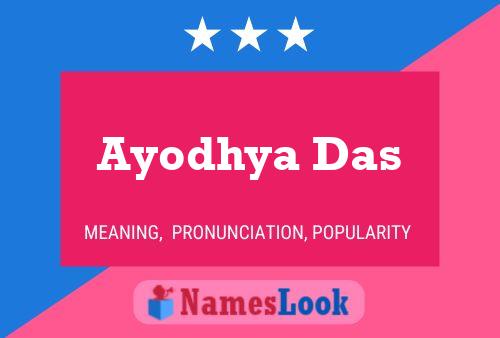 Ayodhya Das Namensposter