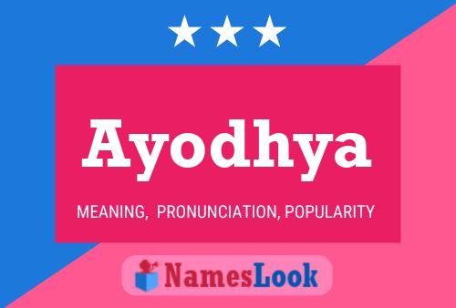 Ayodhya Namensposter