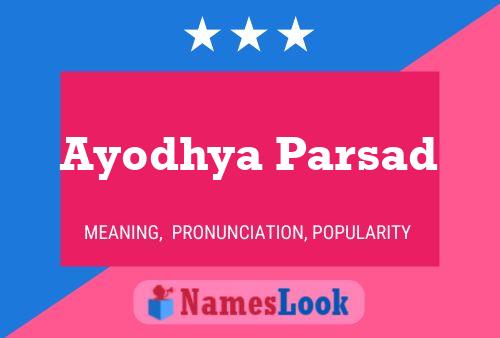 Ayodhya Parsad Namensposter