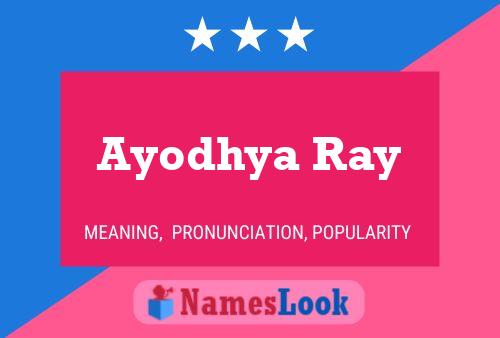 Ayodhya Ray Namensposter