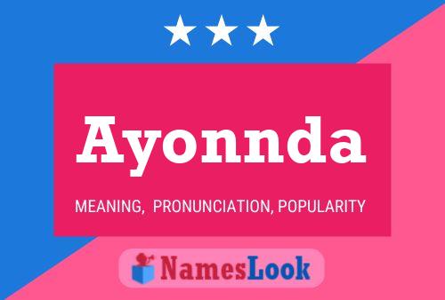 Ayonnda Namensposter