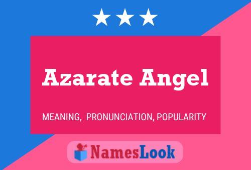 Azarate Angel Namensposter