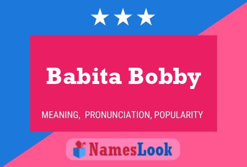 Babita Bobby Namensposter