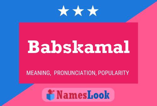 Babskamal Namensposter