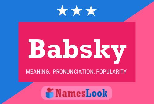 Babsky Namensposter