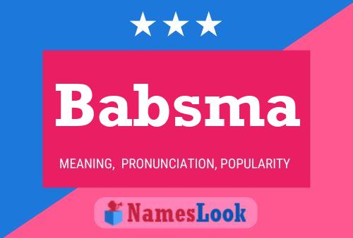 Babsma Namensposter