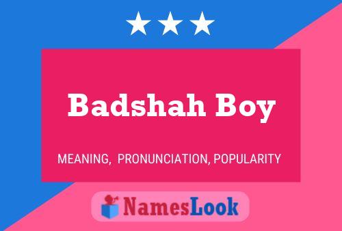 Badshah Boy Namensposter