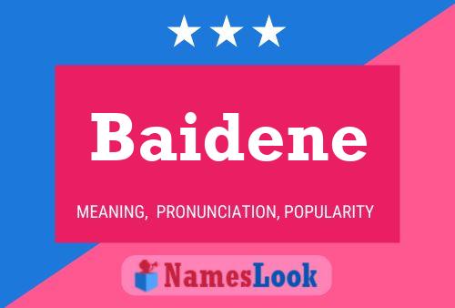 Baidene Namensposter