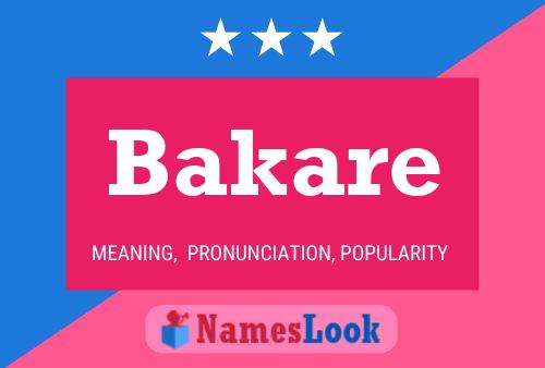 Bakare Namensposter