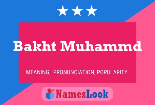 Bakht Muhammd Namensposter