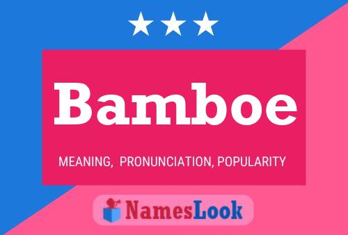 Bamboe Namensposter