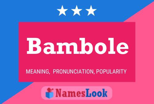 Bambole Namensposter