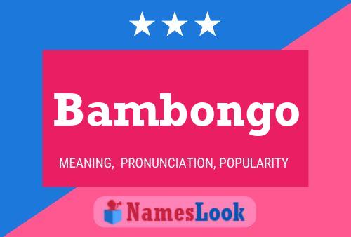 Bambongo Namensposter