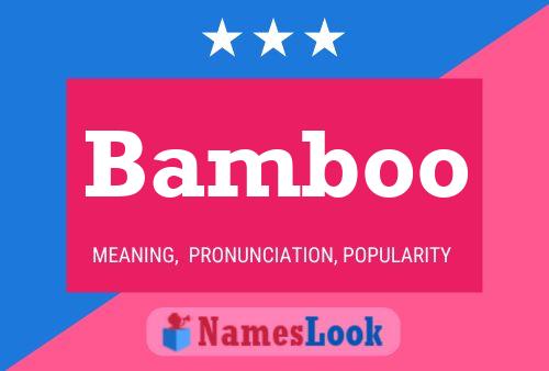 Bamboo Namensposter