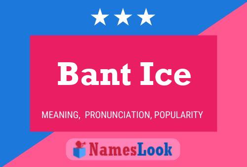 Bant Ice Namensposter