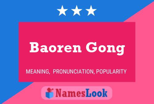 Baoren Gong Namensposter