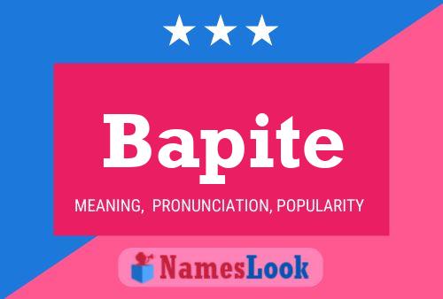 Bapite Namensposter