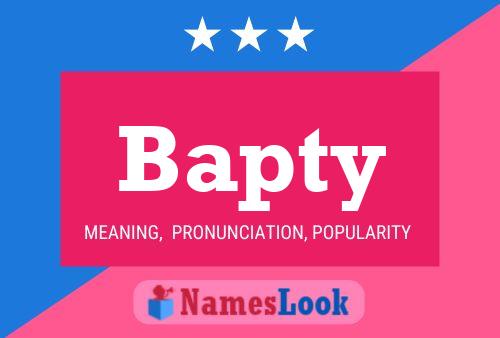 Bapty Namensposter