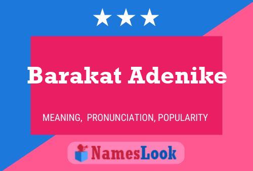 Barakat Adenike Namensposter