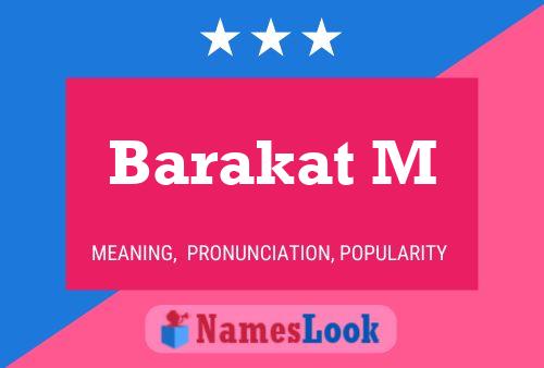 Barakat M Namensposter