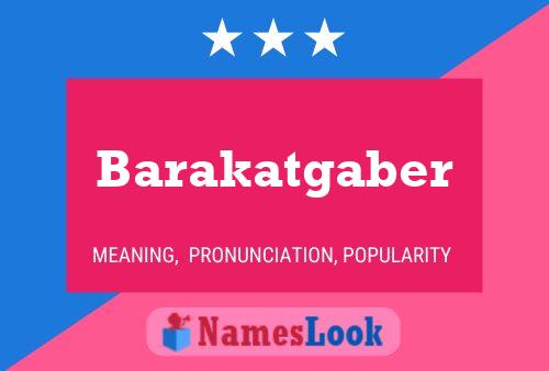 Barakatgaber Namensposter