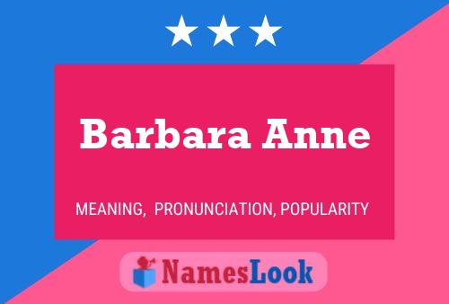 Barbara Anne Namensposter