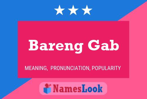 Bareng Gab Namensposter