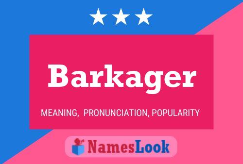 Barkager Namensposter