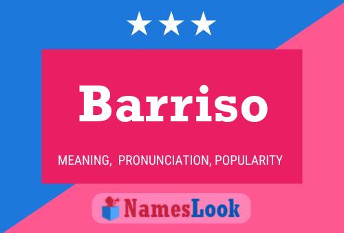 Barriso Namensposter