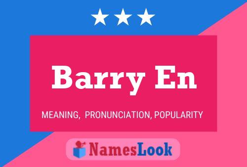 Barry En Namensposter