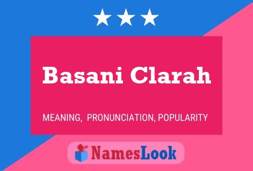 Basani Clarah Namensposter