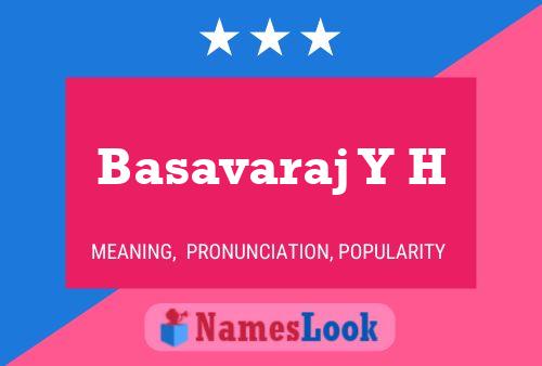 Basavaraj Y H Namensposter