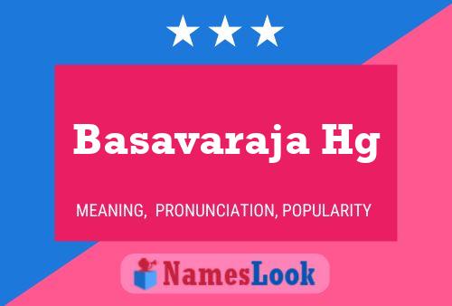 Basavaraja Hg Namensposter