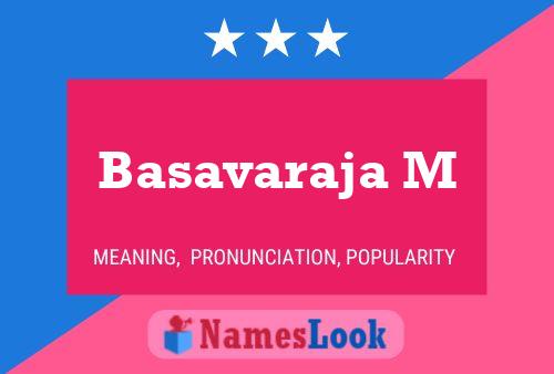 Basavaraja M Namensposter