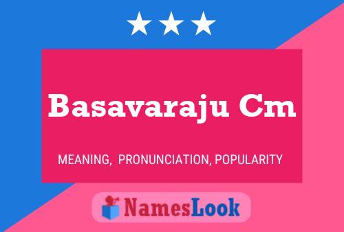 Basavaraju Cm Namensposter