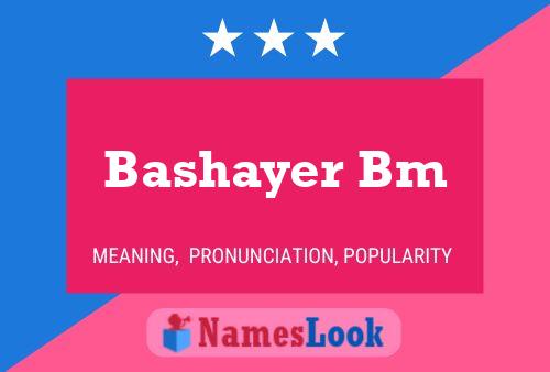 Bashayer Bm Namensposter