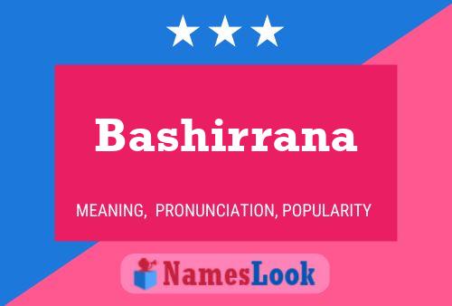 Bashirrana Namensposter