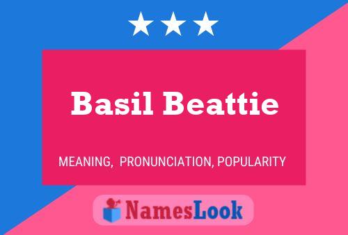 Basil Beattie Namensposter