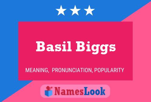 Basil Biggs Namensposter