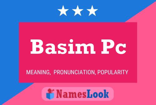 Basim Pc Namensposter