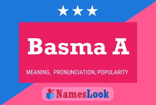 Basma A Namensposter