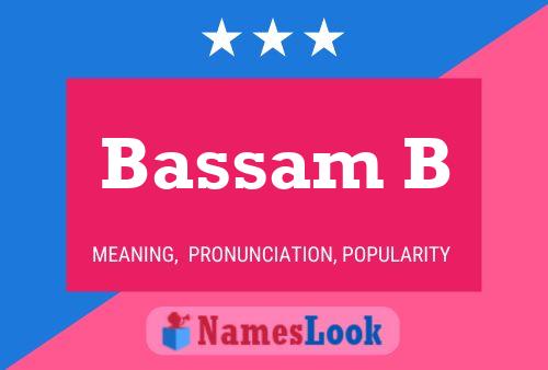 Bassam B Namensposter